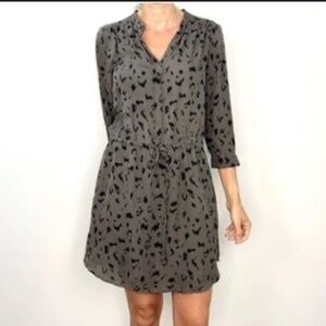 Aritzia Babaton Bennett Silk Mini Shirt Dress